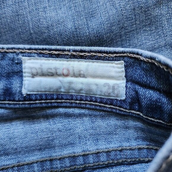 Pistola Distressed Blue Jeans - Picture 3 of 4